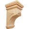 Ekena Millwork 3 1/2"W x 3 3/4"D x 6"H Mini Woodruff Wood Corbel, Red Oak CORW03X03X06WFRO - alternate 1